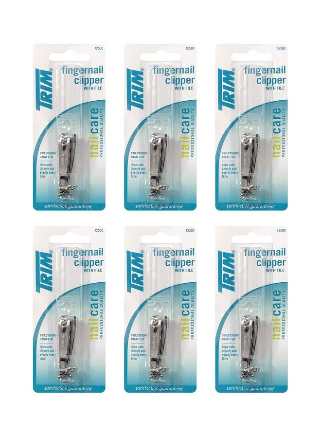 Trim Nailcare Fingernail Steel Clipper With File Item Number 12500 (Pack Of 6) - Image 2