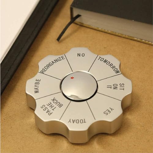 Natico Originals Rotating Decision Maker Paperweight, Fidget Spinner, Executive Gift, Desktop Organizer Trinket (60-2622) - Image 5