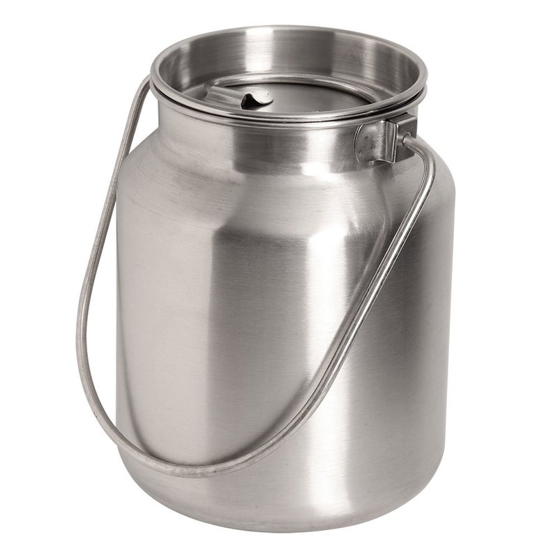 Lindy's Stainless Steel Seamless 1-Gallon Milk Jug, Milk Can, Milk Pail, Anti-Leak Liquid Storage Container with Tight Lid and Long Swivel Handle - Image 1
