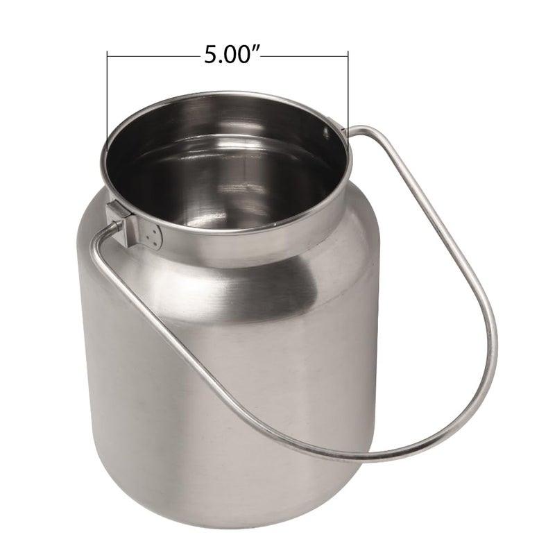 Lindy's Stainless Steel Seamless 1-Gallon Milk Jug, Milk Can, Milk Pail, Anti-Leak Liquid Storage Container with Tight Lid and Long Swivel Handle - Image 4