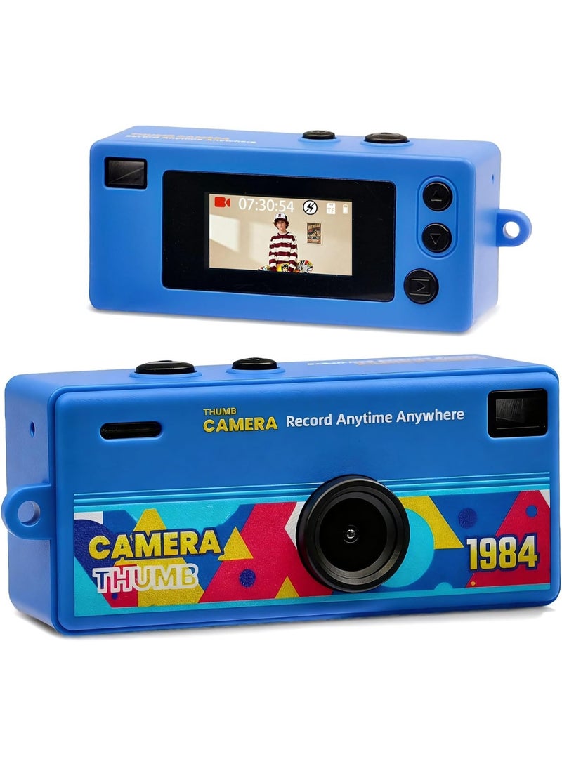 Makrystorm Digital Camera with 0.96 in LCD Screen 1080P 130° Wide Angle Feel of Old 90s Photographs, Keychain Size, Birthday Gifts, Part of an 8-Design Collection（128GB） - Image 1