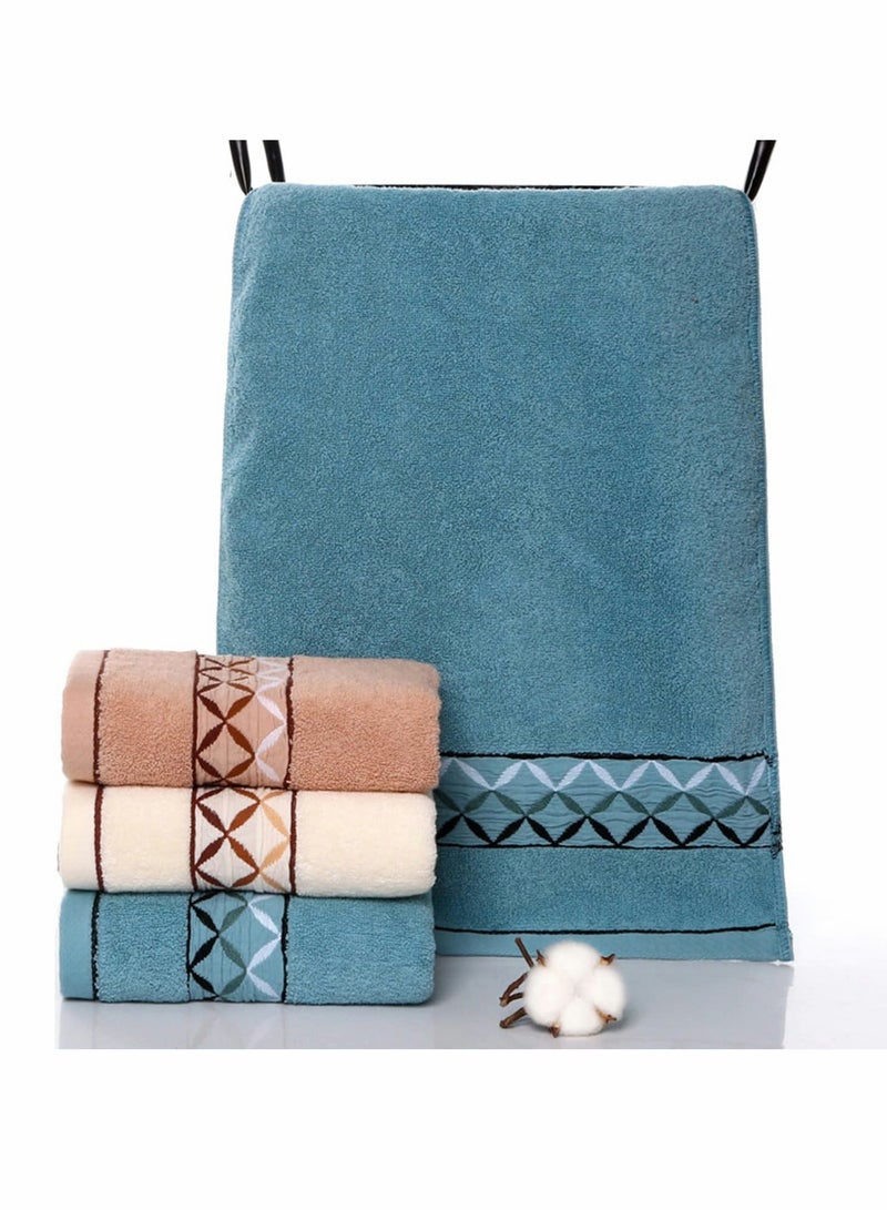 Hand Towels, 4 Pcs 100% Cotton Face Towels Ultra Soft and Highly Absorbent Washcloth Towel - Image 1