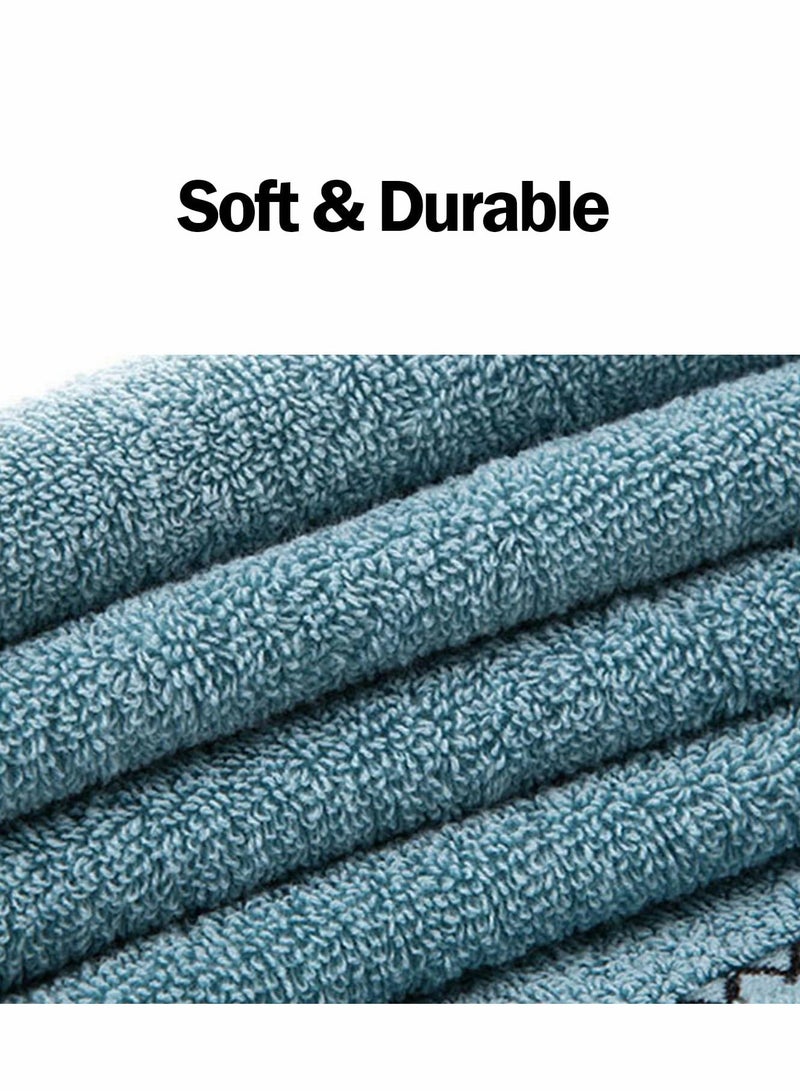 Hand Towels, 4 Pcs 100% Cotton Face Towels Ultra Soft and Highly Absorbent Washcloth Towel - Image 3