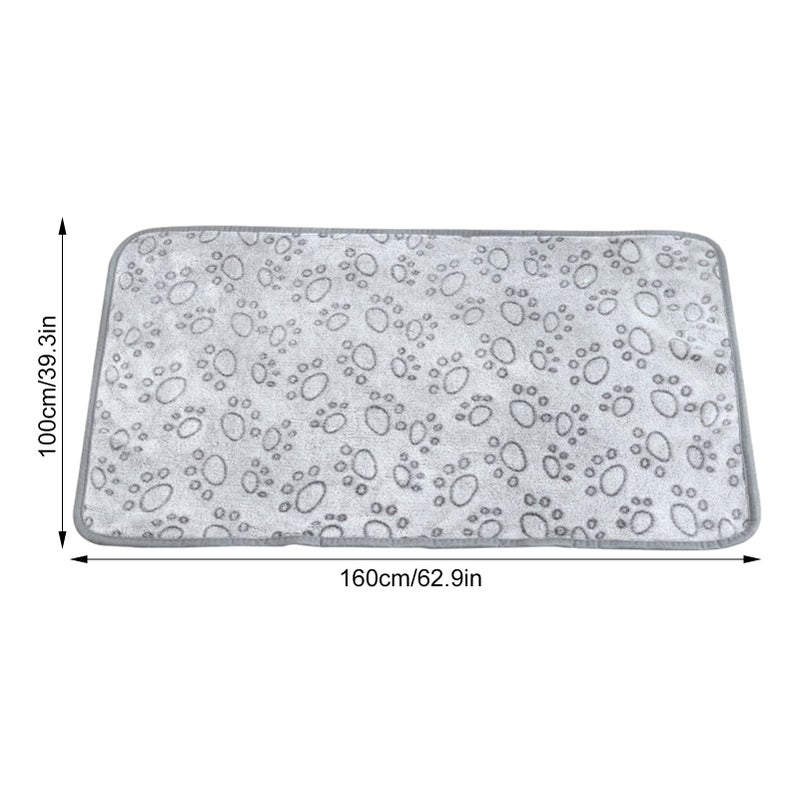 XL Dog Blanket Portable Warm Pet Mat Plush Fleece Washable Lightweight for Crate Bed Sofa Travel - Image 3