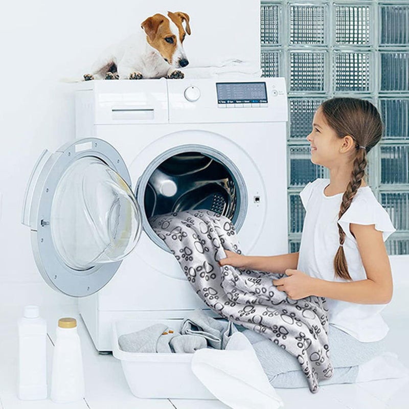 XL Dog Blanket Portable Warm Pet Mat Plush Fleece Washable Lightweight for Crate Bed Sofa Travel - Image 5