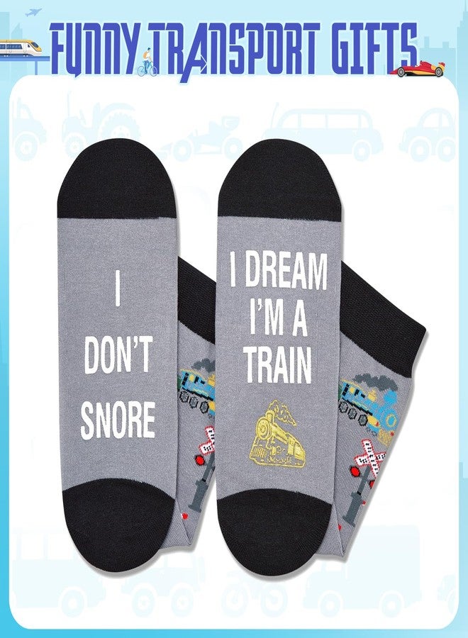 Zmart Train Socks for Men - Gifts for Train Lovers Enthusiasts, Funny Railroad Gifts, Railroad Socks for Adults - Image 4