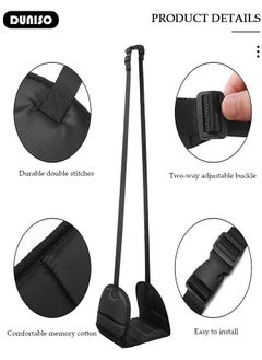 DUNISO Foot Hammock, Airplane Foot Rest Hammock Helps to Prevent Swelling and Soreness, Portable Foot Sling with Eye Mask & Earplug Relax Your Feet Office Leg Rest Travel Essentials for Long Flight  - Image 3