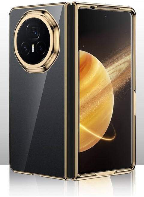 Case Compatible with Huawei Honor Magic V3, Electroplated folding, transparent anti drop ultra-thin phone case, Screen lens with enhanced protection cover for Honor Magic V3