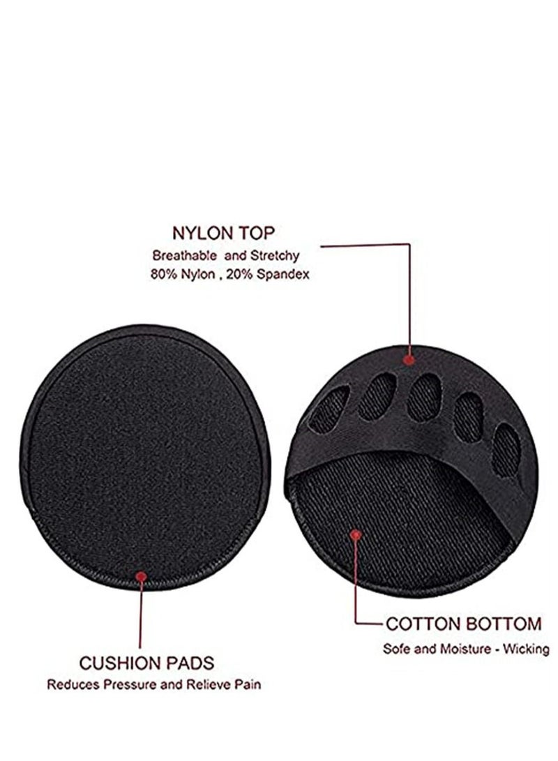 NIBEMINENT Women's Toe Cover with Padding ,Toe Topper Liner No Show Half Socks ,Relief Pain for Ladies High Heels Sandals Open Heel Tube - Image 4