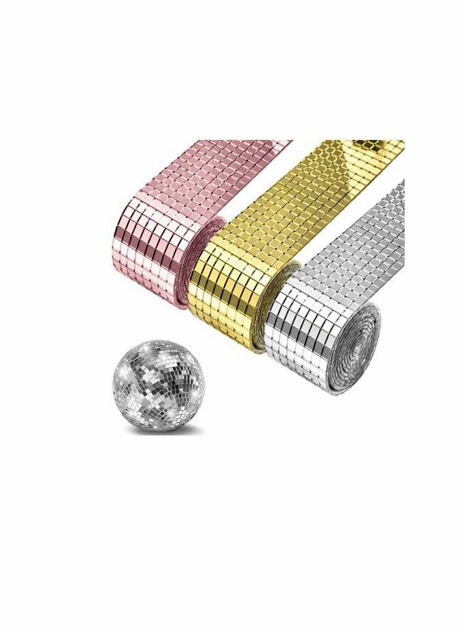 1464 Pieces Self-Adhesive Mini Square Glass, Decorative Craft DIY Accessory Mirrors Mosaic Tiles (Silver) - Image 1