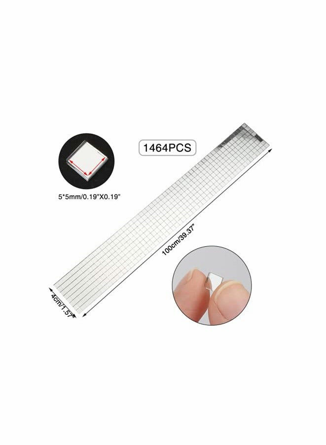1464 Pieces Self-Adhesive Mini Square Glass, Decorative Craft DIY Accessory Mirrors Mosaic Tiles (Silver) - Image 2