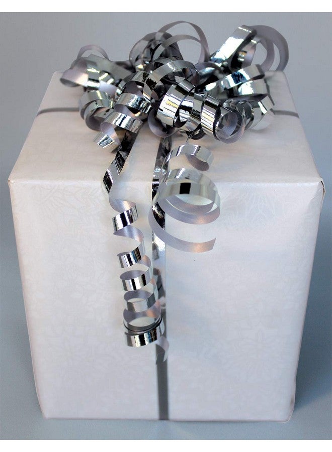 OLYPHAN Holiday Ribbon For Craft Silver Curling Ribbon Metallic Ribbons Shiny & Sparkling Crafts Large 500 Yard Thin New Year Party Celebration Decoration - Image 3