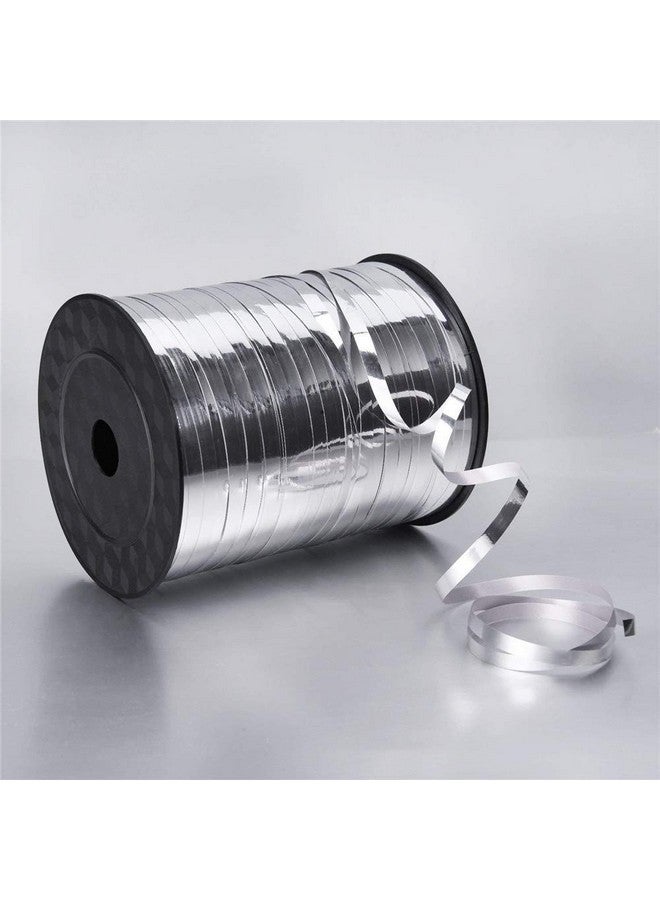 OLYPHAN Holiday Ribbon For Craft Silver Curling Ribbon Metallic Ribbons Shiny & Sparkling Crafts Large 500 Yard Thin New Year Party Celebration Decoration - Image 5