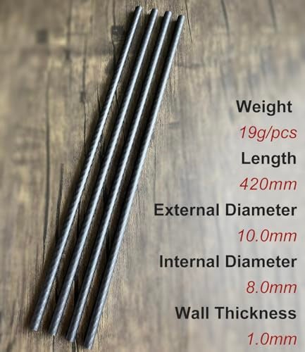 cncarbonfiber 4pcs Carbon Fiber Tube 10mmx8mmx420mm681216222530mm Available 3K roll Wrapped Twill Matte Finish - Image 3