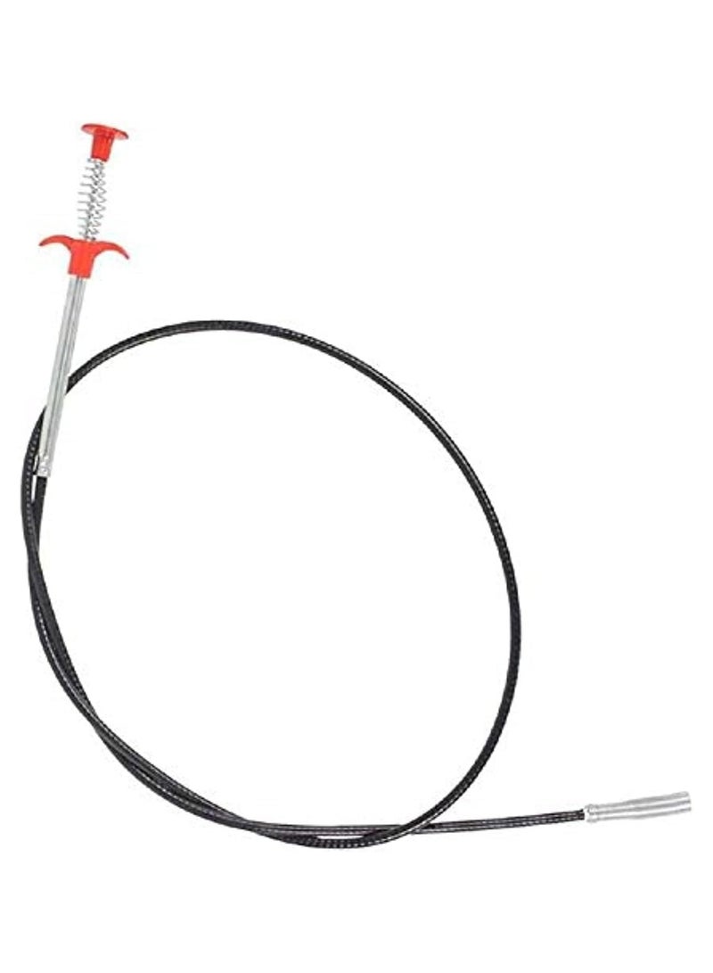 160cm Sink and Drain Plunger - Sink Plunger - Kitchen Sink Plunger - Suction Plunger - Multi-Color (Toilet Cleaner with Retractable Claw Wand (160cm)) - Kitchen and Bathroom Drain Plunger - Flexible Snake-Shaped Retractable Drain Unblocker with Claws for Cleaning and Unblocking Kitchen Sink, Bathroom, Bathtub, Toilet, Clogged Drains and Sewer Pipes - Hair Remover with Claw Tip for Unblocking Sink, Zipper Sink Cleaner for Kitchen and Bathroom - Image 1