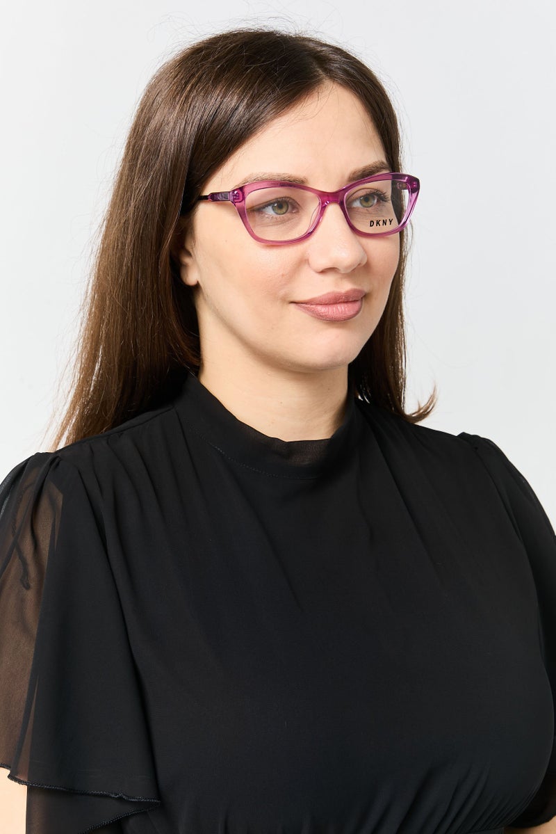 DKNY Women DK5042 Cat Eye Eyeglasses, Purple - Image 2