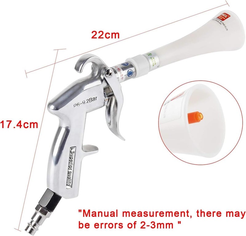 YAOBLUESEA Dry Blow Cleaning Gun with Compressed Air and High Pressure Flow Control Valve - Image 3