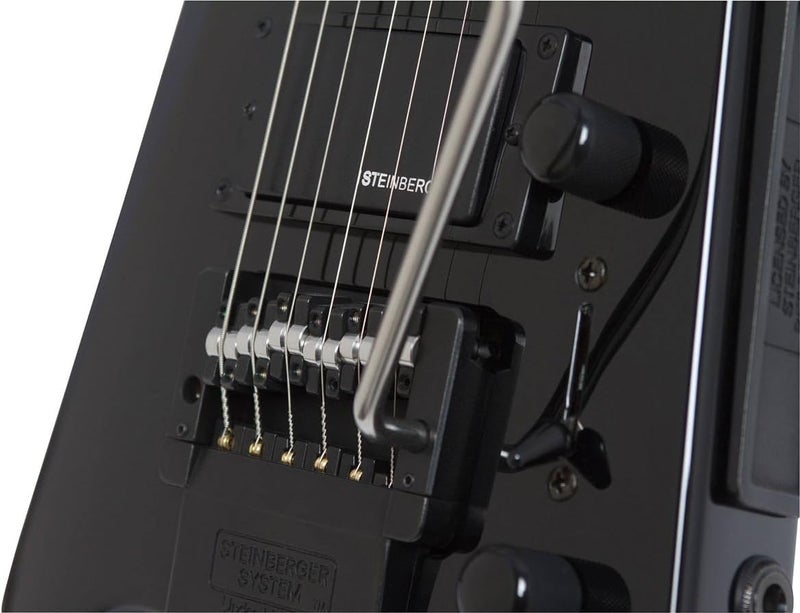 Epiphone Steinberger Spirit GT-Pro Deluxe BK Black Electric Guitar with Gigbag - Image 5
