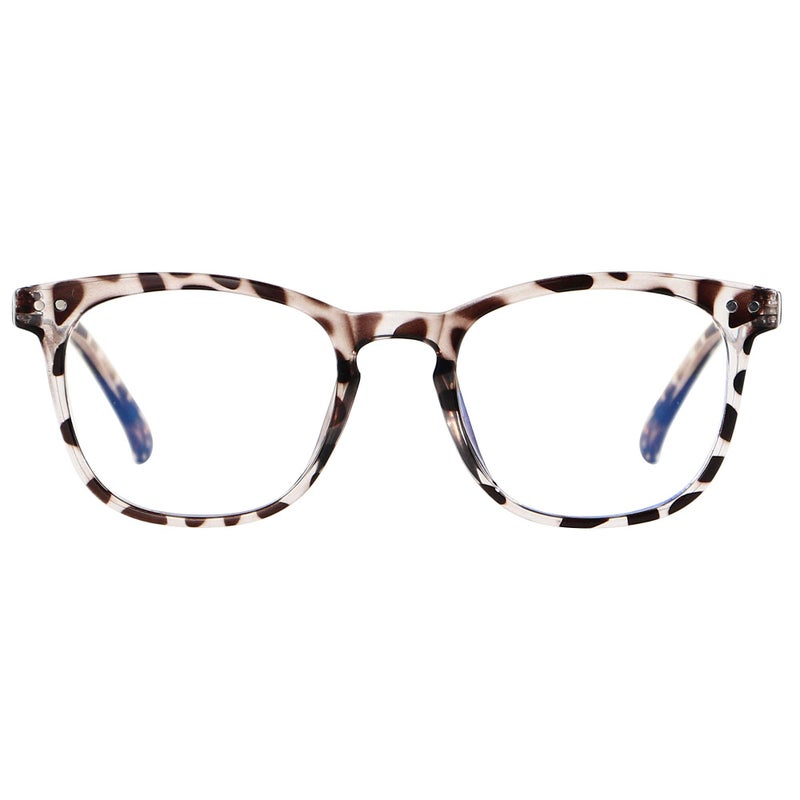 ANDWOOD Blue Light Blocking Glasses Women Computer Small Face Clear Bluelight Blocker Eyeglasses Frame Square Leopard - Image 1