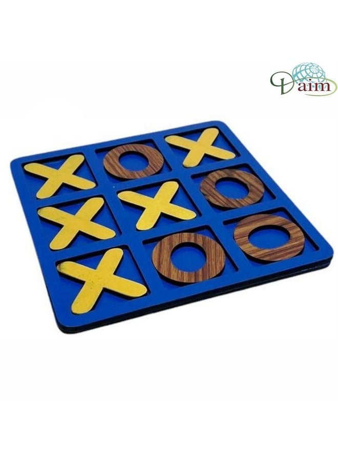 Daim Daim® Wooden Classic Tic Tac Toe Toy Game Zero and Cross Game Wooden Tic Tac Toe Game,tic tac Toy XOXO Toys  - Image 5