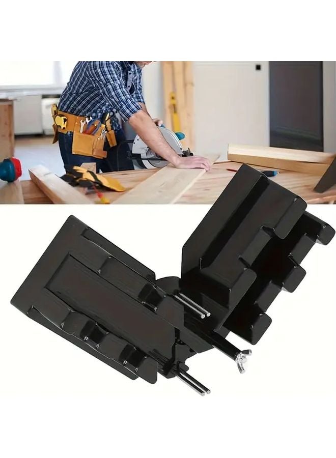 Black 2 In 1 Portable Miter Measurement And Cutting Tool Angle Template - Image 3