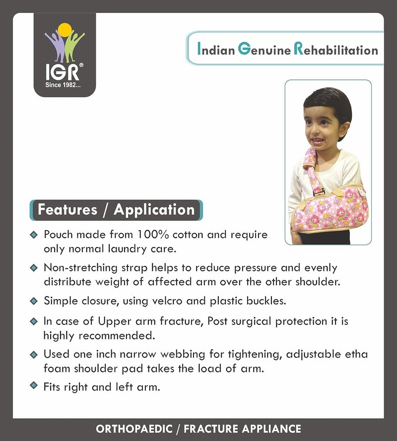 IGR حقيبة حمالة الذراع للأطفال | داعم للذراع المكسور للصبيان والبنات (حتى 24 شهرًا) - Image 3