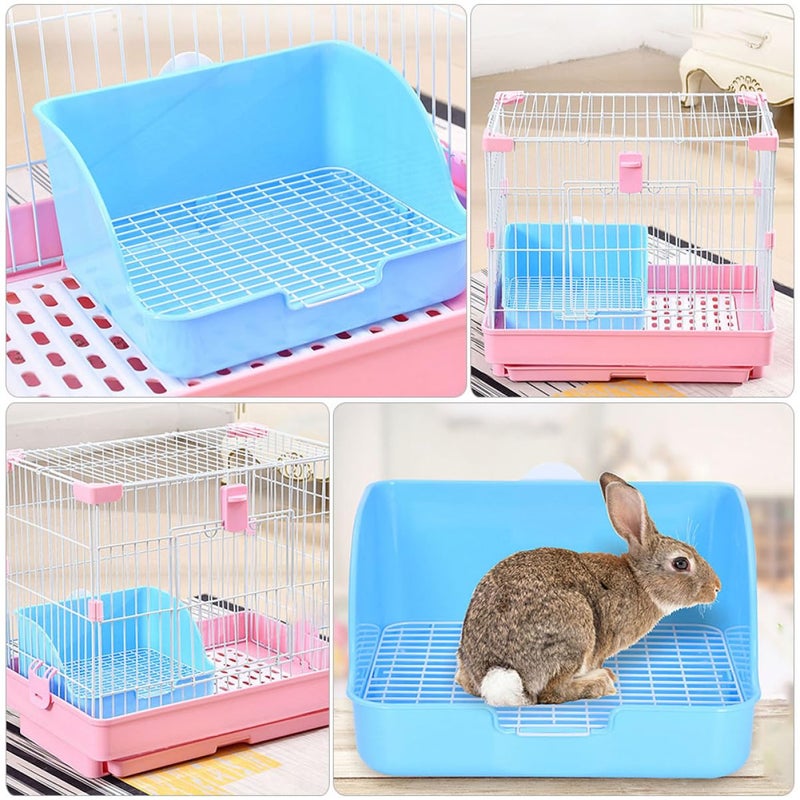 Fixed Design Rabbit Litter Box Toilet Leak Proof Pan for Bunnies Guinea Pigs Chinchillas - Image 4