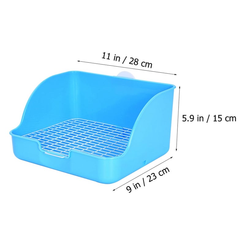 Fixed Design Rabbit Litter Box Toilet Leak Proof Pan for Bunnies Guinea Pigs Chinchillas - Image 3