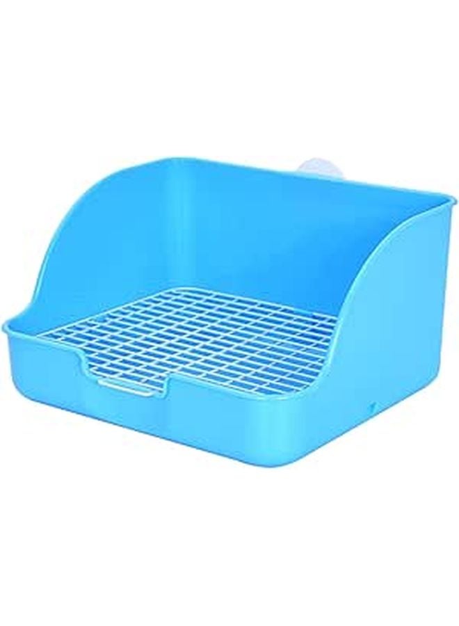 Fixed Design Rabbit Litter Box Toilet Leak Proof Pan for Bunnies Guinea Pigs Chinchillas - Image 1