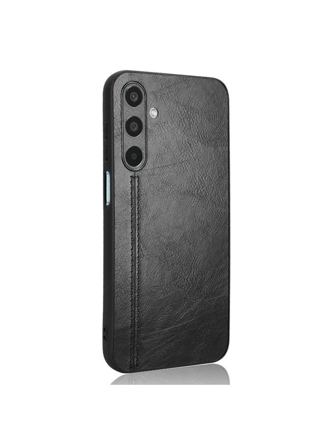 HuHa Protective Cover For Samsung Galaxy M35 Cow Pattern Sewing Card Bag Phone Case(Black) - Image 4