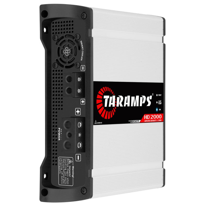 Taramp's Taramps HD 2000 2 Ohms 1 Channel 2000 Watts RMS MAX Full Range Car Audio, Monoblock, LED Monitor Indicator, Class D Amplifier, Crossover, White 2k amp - Image 2