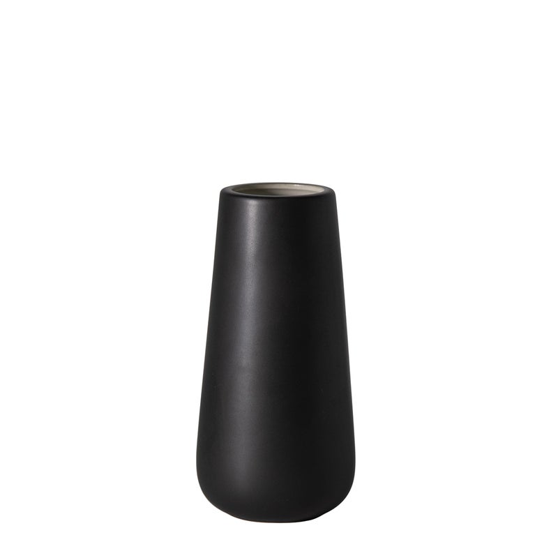 D'vine Dev 8 Inch Matte Black Ceramic Flower Vase for Home D?cor  Design Box Package  VS-MAT-B-8 - Image 1