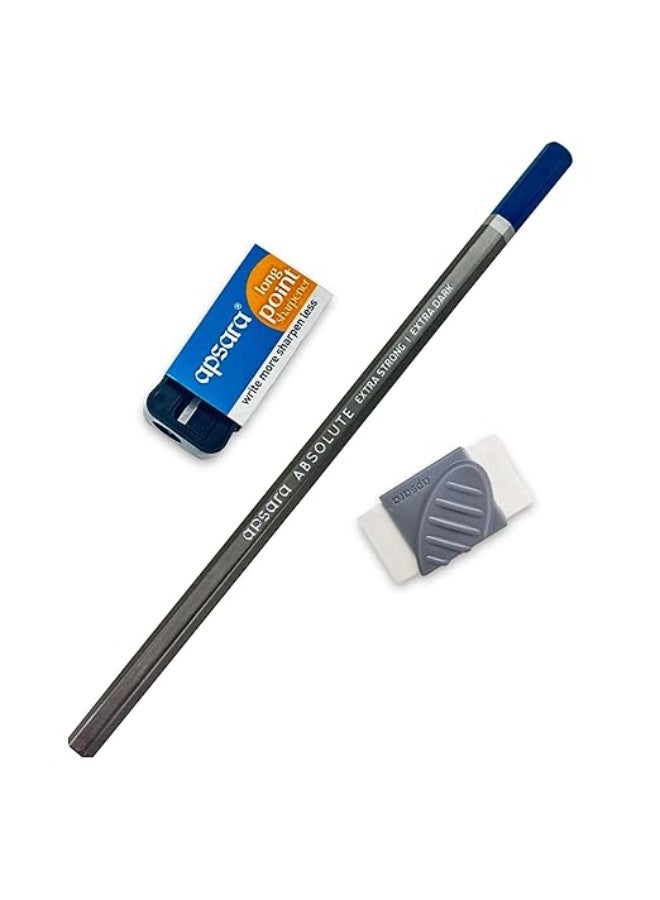 أبسارا أقلام رصاص أفسارا أبسولوت فائقة السواد - عبوة من 10 أقلام - Image 2