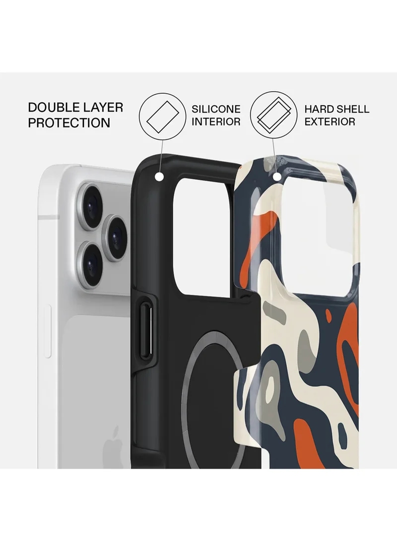 Mobcos iPhone 18 Pro Street Camo Premium Case Compatible with Hybrid Dual-Layer Hard Shell + Silicone Protection - Scratch-Resistant Shockproof Mobile Cover
