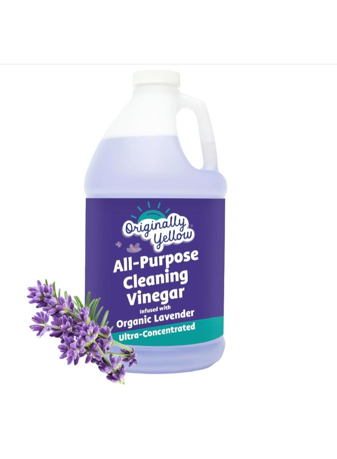Originally Yellow Ultra-Concentrated All-Purpose Cleaning Vinegar Organic Lavender Scent 3.78L - Image 1