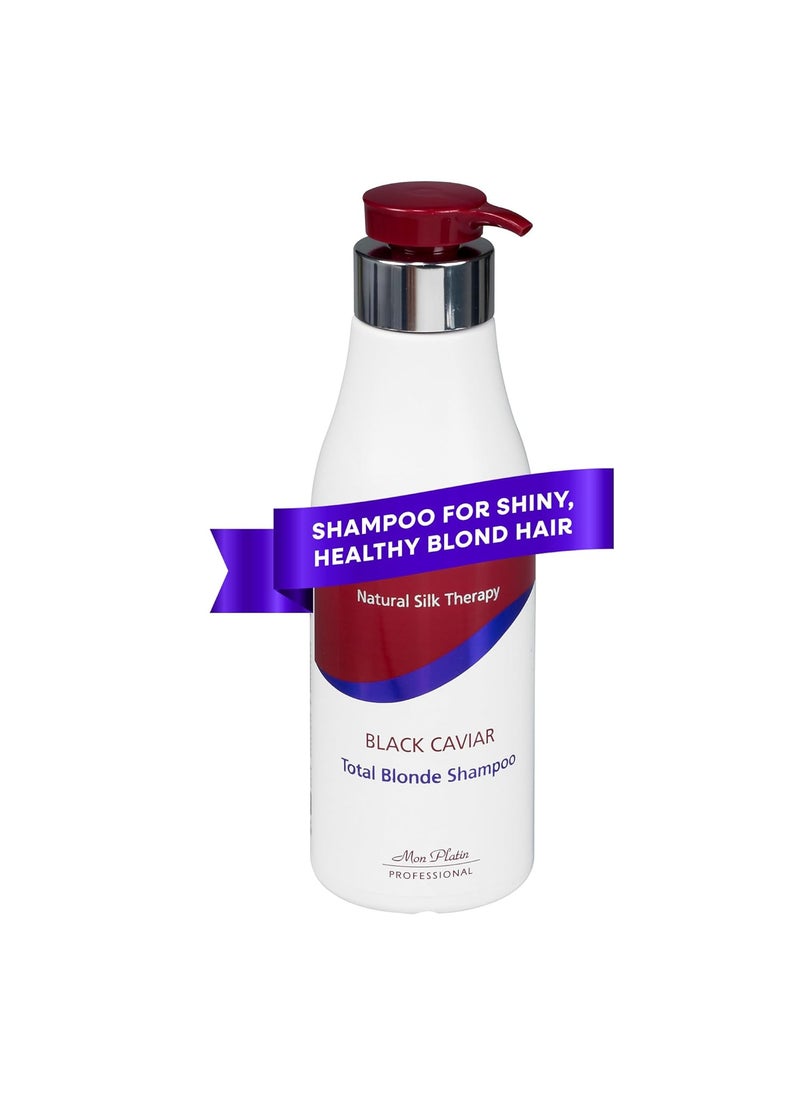 Mon Platin Professional Mon Platin Professional Black Caviar Blonde Hair Shampoo - Intensive Moisturizing Shampoo for blonde, bleached, or Color Treated Hair - Special Antistatic Formula,SLS/Salt Free 500ML 