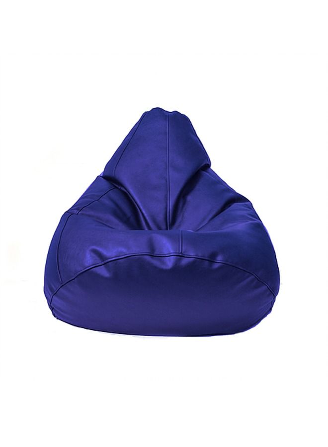 WAVY Dark Blue Torpedo Bean Bag - Leather - Image 1