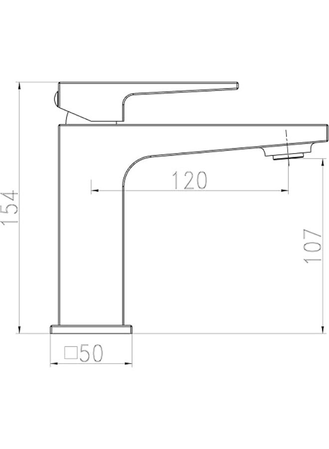 HESANIT Infinity Single Lever Basin Mixer With Pop-Up Waste Stainless Steel Brushed - 8001SSB - Image 3
