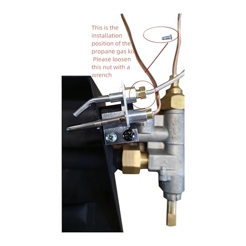Americangaslogs Gas Fireplace Valve Manual Safety Pilot Control System for Gas Log Sets – Compatible with Natural Gas & Propane, Includes Heat Shield and Pilot Kit (Manual, Silvery) - Image 3