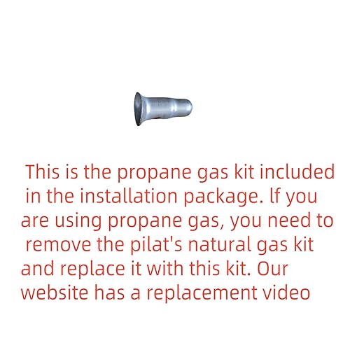 Americangaslogs Gas Fireplace Valve Manual Safety Pilot Control System for Gas Log Sets – Compatible with Natural Gas & Propane, Includes Heat Shield and Pilot Kit (Manual, Silvery) - Image 5