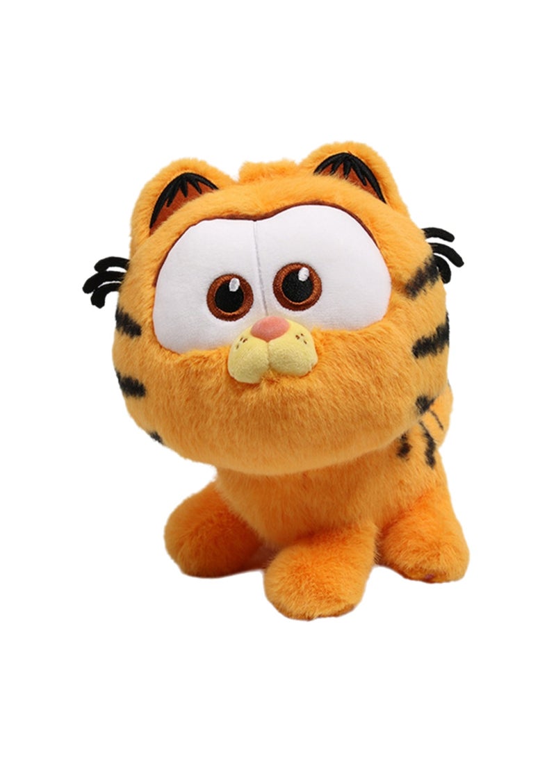 19cm Orange Cat Family Standing Plush Toy | Character Details | Soft And Cute | Cartoon Surrounding Dolls | Suitable As A Gift For Children - Image 1