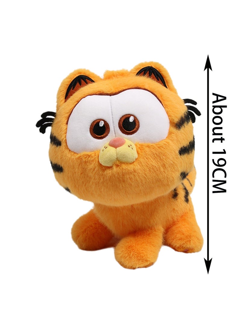 19cm Orange Cat Family Standing Plush Toy | Character Details | Soft And Cute | Cartoon Surrounding Dolls | Suitable As A Gift For Children - Image 2