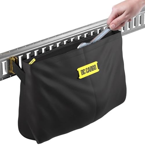DC Cargo Mall حقيبة تخزين E-Track من DC Cargo Mall للمقطورات - حقيبة قماشية بسحاب قوية 14 بوصة × 24 بوصة - سعة الوزن 50 رطل - ملحقات E-Track - Image 1