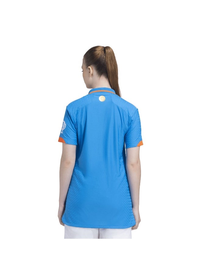 Adidas Adidas Indcri Odijsyw Blue Cricket Jerseys For Women S  - Image 3
