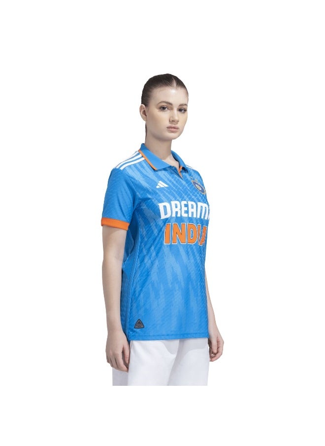 Adidas Adidas Indcri Odijsyw Blue Cricket Jerseys For Women S  - Image 5