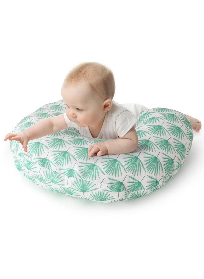 The Peanut Shell The Peanutshell Nursing Pillow & Cover - Soft Newborn Nursing Baby Girl or Boy Pillow Covers, Supportive & Comfortable Breastfeeding, Tummy Time Baby Essentials - Boho Botanical - Image 4