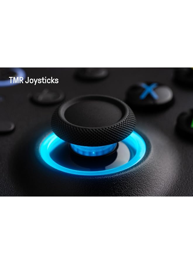 8Bitdo Ultimate 2 Wireless Gaming Controller With Tmr Joysticks Switchable Hall Effect/Tactile Triggers Motion Control 8Speed Wireless Tech Charging Dock Rgb Fire Ring For Pc & Android Black - Image 3