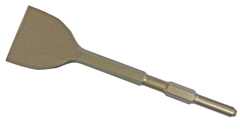 DUMDAAR SDS Max Shank Flat Spade Pointed Chisel for Demolition hammer Concrete Breaker Jack Hammer Tool bit for Tile Chipping/Wall Slotting/Scraping Masonry Brick (17x280x75 mm) - Image 3