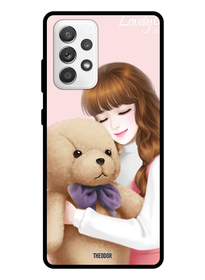 Theodor Protective Case Cover For Samsung Galaxy A72 Lovely girl witih Teddy - Image 1