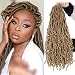 Youngther 24 inch New Faux Locs Crochet Hair 6 Packs Most Natural Crochet Faux Locs Hair Synthetic Crochet Hair for Black Women (24inch 6packs, #27) - Image 2